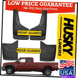 Fender Liner Splash �n�X�L�[�D�t���b�v�t���b�v2001-2007�V�{���[�V���o���[�h3500��dW /�t�F���_�[�t���A Husky Mud Guards Flaps 2001-2007 Chevy Silverado 3500 DUALLY W/ Fender Flares