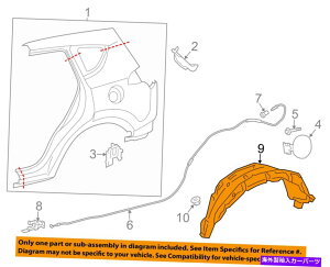 Fender Liner Splash TOYOTA OEM 13-16 RAV4AtF_[Ci[XvbVV[h772770R030 TOYOTA OEM 13-16 RAV4 Rear-Fender Liner Splash Shield Left 772770R030