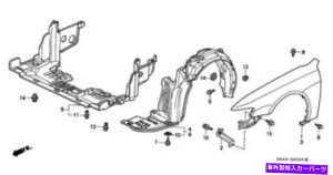 Fender Liner Splash ALHONDA OEM 914TSX-tgtF_[Ci[XvbVV[hE74100-TL2-A10 Acura HONDA OEM 09-14 TSX-Front Fender Liner Splash Shield Right 74100-TL2-A10