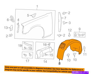 Fender Liner Splash �V�{���[GM OEM-�t�����g�t�F���_�[���C�i�[�C���i�[�X�v���b�V���V�[���h�K�[�h��22863721 Chevrolet GM OEM-Front Fender Liner Inner Splash Shield Guard Left 22863721 �y���s�A���i�z