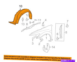 Fender Liner Splash �A�L����HONDA OEM 9��14��TSX-�t�����g�t�F���_�[���C�i�[�X�v���b�V���V�[���h��74150TL2A10 Acura HONDA OEM 09-14 TSX-Front Fender Liner Splash Shield Left 74150TL2A10