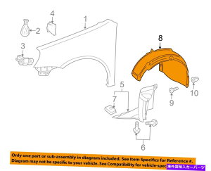 Fender Liner Splash VWtHNX[QOEM 10-14StAtgtF_[Ci[XvbVV[hE5K0805978 VW VOLKSWAGEN OEM 10-14 Golf-Front Fender Liner Splash Shield Right 5K0805978