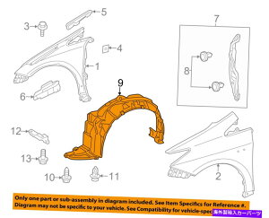 Fender Liner Splash TOYOTA OEM 12-14vEXV-tgtF_[Ci[XvbVV[hE5387547041 TOYOTA OEM 12-14 Prius V-Front Fender Liner Splash Shield Right 5387547041