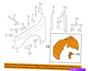 Fender Liner Splash AUDI OEM 13-16 allroad-tgtF_[Ci[XvbVV[h8K9821171C AUDI OEM 13-16 allroad-Front Fender Liner Splash Shield Left 8K9821171C