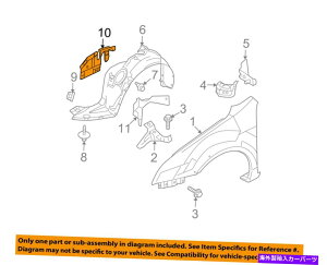Fender Liner Splash FORD OEM�t�����g�t�F���_�[���C�i�[�X�v���b�V���V�[���h�p�l���J�o�[�E6E5Z16102B FORD OEM Front Fender-Liner Splash Shield Panel Cover Right 6E5Z16102B �y���s�A���i�z