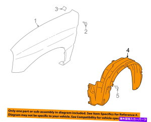 Fender Liner Splash OEM 9904GXN[hEtgtF_[Ci[XvbVV[h7248265D10 SUZUKI OEM 99-04 Vitara-Front Fender Liner Splash Shield Left 7248265D10