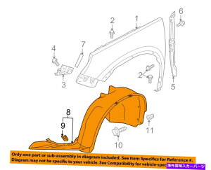 Fender Liner Splash VWtHNX[QOEM 09-11eBOAAtgtF_[Ci[XvbVV[hE5N0805912A VW VOLKSWAGEN OEM 09-11 Tiguan-Front Fender Liner Splash Shield Right 5N0805912A