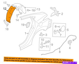 Fender Liner Splash HYUNDAI OEM�G�����g�����A�t�F���_�[���C�i�[�C���i�[�X�v���b�V���V�[���h�K�[�h�E868243Y000 HYUNDAI OEM Elantra Rear-Fender Liner Inner Splash Shield Guard Right 868243Y000 �y���s�A���i�z