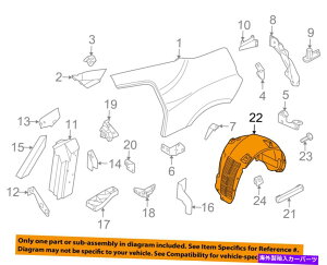 Fender Liner Splash AUDI OEM 14-15 R8AtF_[Ci[XvbVV[hE420810172G AUDI OEM 14-15 R8 Rear-Fender Liner Splash Shield Right 420810172G
