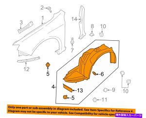 Fender Liner Splash SUBARUCvbTOEM-tgtF_[Ci[Ci[XvbVV[hK[hE59110FG021 SUBARU OEM Impreza-Front Fender Liner Inner Splash Shield Guard Right 59110FG021