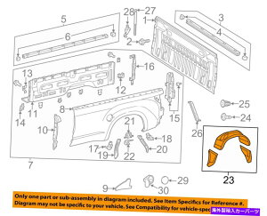 Fender Liner Splash TOYOTA OEM 14-16�^���h���x�b�h�E���A�t�F���_�[���C�i�[�X�v���b�V���V�[���h��656380C040 TOYOTA OEM 14-16 Tundra Bed-Rear-Fender Liner Splash Shield Left 656380C040 �y���s�A���i�z