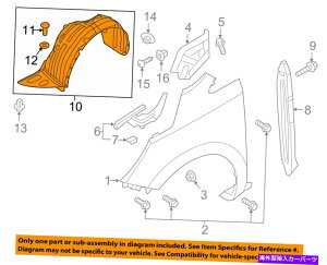 Fender Liner Splash KIA OEM 15-16ZhiEtgtF_[Ci[XvbVV[hE86812A9000 KIA OEM 15-16 Sedona-Front Fender Liner Splash Shield Right 86812A9000