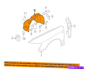 Fender Liner Splash AEfBOEM 09-11 A6NgEtgtF_[Ci[XvbVV[h4F0821133P AUDI OEM 09-11 A6 Quattro-Front Fender Liner Splash Shield Left 4F0821133P