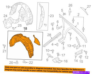 Fender Liner Splash J[FORD OEM 13-15 MKS-tgtF_[Ci[XvbVV[hEDA5Z16102A Lincoln FORD OEM 13-15 MKS-Front Fender Liner Splash Shield Right DA5Z16102A