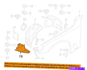 Fender Liner Splash BMW 540i xDrive��OEM�t�����g�t�F���_�[���C�i�[�X�v���b�V���V�[���h�g����51718060031 BMW OEM 540i xDrive Front Fender-Liner Splash Shield Extension Left 51718060031 �y���s�A���i�z