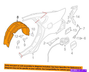Fender Liner Splash FORD OEM 13-16�Z�����A�t�F���_�[���C�i�[�X�v���b�V���V�[���h�EDS7Z58278B50A FORD OEM 13-16 Fusion Rear-Fender Liner Splash Shield Right DS7Z58278B50A �y���s�A���i�z