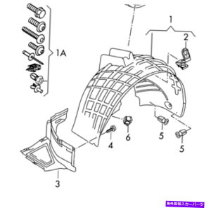 Fender Liner Splash AEfBQ3 1217 OEMtF_[Ci[XvbVK[h8U0821171Ctg Audi Q3 12 - 17 OEM Fender Liner Splash Guard 8U0821171C Front Left GENUINE