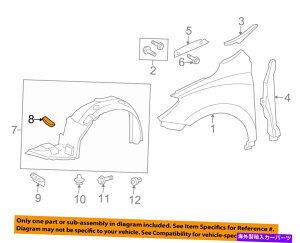 Fender Liner Splash TOYOTA OEM 9��13���}�g���b�N�X�t�F���_�[���C�i�[�X�v���b�V���V�[���h���e�[�i5389302070 TOYOTA OEM 09-13 Matrix-Fender Liner Splash Shield Retainer 5389302070 �y���s�A���i�z