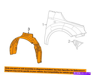 Fender Liner Splash FIAT OEM 12-13 500-tgtF_[Ci[XvbVV[h5182487AC FIAT OEM 12-13 500-Front Fender Liner Splash Shield Left 5182487AC