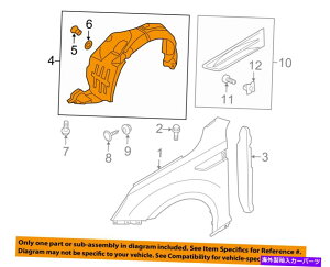 Fender Liner Splash KIA OEMIveB}EtgtF_[Ci[Ci[XvbVV[hK[h868114C500 KIA OEM Optima-Front Fender Liner Inner Splash Shield Guard Left 868114C500