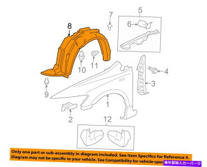 Fender Liner Splash HONDA OEM 06-11VrbNEtgtF_[Ci[XvbVV[h74151SNAA00 HONDA OEM 06-11 Civic-Front Fender Liner Splash Shield Left 74151SNAA00