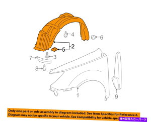 Fender Liner Splash ALHONDA OEM 713MDX-tgtF_[Ci[XvbVV[h74151STXA00 Acura HONDA OEM 07-13 MDX-Front Fender Liner Splash Shield Left 74151STXA00