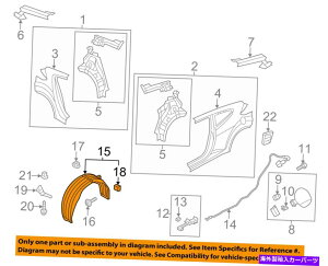 Fender Liner Splash HYUNDAI OEM 2013 VelosterAtF_[Ci[XvbVV[h868212V500 HYUNDAI OEM 2013 Veloster Rear-Fender Liner Splash Shield Left 868212V500