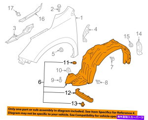 Fender Liner Splash SUBARU OEM 14-16�t�H���X�^�[�E�t�����g�t�F���_�[���C�i�[�X�v���b�V���V�[���h��59110SG011 SUBARU OEM 14-16 Forester-Front Fender Liner Splash Shield Left 59110SG011
