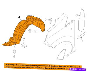 Fender Liner Splash NISSAN OEM 13-16 NV200-tgtF_[Ci[XvbVV[hE638423LM0A NISSAN OEM 13-16 NV200-Front Fender Liner Splash Shield Right 638423LM0A