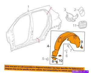 Fender Liner Splash �r���C�b�NGM OEM 13-16�A���R�[�����A�t�F���_�[���C�i�[�X�v���b�V���V�[���h�E95366443 Buick GM OEM 13-16 Encore Rear-Fender Liner Splash Shield Right 95366443