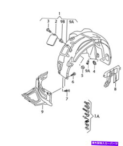 Fender Liner Splash �A�E�f�B12����16 OEM�t�F���_�[���C�i�[�X�v���b�V���K�[�h4G0821134D�t�����g�E���� Audi 12 - 16 OEM Fender Liner Splash Guard 4G0821134D Front Right GENUINE �y���s�A���i�z