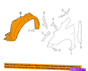 Fender Liner Splash NISSAN OEM 14-16o[Tm[gEtgtF_[Ci[XvbVV[hE638423WC0A NISSAN OEM 14-16 Versa Note-Front Fender Liner Splash Shield Right 638423WC0A