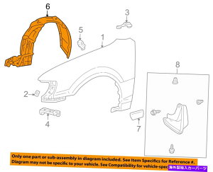Fender Liner Splash TOYOTA OEM 9800J[EtgtF_[Ci[XvbVV[hE5387502030 TOYOTA OEM 98-00 Corolla-Front Fender Liner Splash Shield Right 5387502030