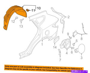 Fender Liner Splash HYUNDAI OEMT^tFAtF_[Ci[Ci[XvbVV[hK[h868214Z000 HYUNDAI OEM Santa Fe Rear-Fender Liner Inner Splash Shield Guard Left 868214Z000
