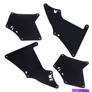 Fender Liner Splash 4{̃tF_[Ci[V[tbvXvbVK[htBbĝ߂̃g^EhN[U[vhJ120 4Pcs Fender Liner Seal Flap Splash Guard Fit For Toyota Land Cruiser Prado J1