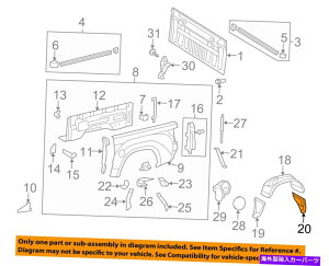 Fender Liner Splash TOYOTA OEM 7��13���^���h���x�b�h�E���A�t�F���_�[���C�i�[�X�v���b�V���V�[���h��656380C030 TOYOTA OEM 07-13 Tundra Bed-Rear-Fender Liner Splash Shield Left 656380C030 �y���s�A���i�z