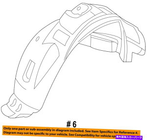Fender Liner Splash FORD OEM-�t�����g�t�F���_�[���C�i�[�X�v���b�V���V�[���h�ECT4Z16102B FORD OEM-Front Fender Liner Splash Shield Right CT4Z16102B �y���s�A���i�z