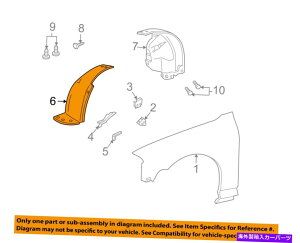 Fender Liner Splash J[FORD OEM 03-06 LS-tgtF_[Ci[XvbVV[h3W4Z16103AA Lincoln FORD OEM 03-06 LS-Front Fender Liner Splash Shield Left 3W4Z16103AA