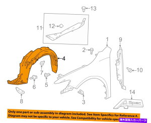 Fender Liner Splash ALHONDA OEM 15-16 TLX-tgtF_[Ci[XvbVV[hE74100TZ3A00 Acura HONDA OEM 15-16 TLX-Front Fender Liner Splash Shield Right 74100TZ3A00