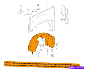 Fender Liner Splash �V�{���[GM OEM�T�o�[�o��1500�t�����g�t�F���_�[���C�i�[�X�v���b�V���V�[���h�E22860084 Chevrolet GM OEM Suburban 1500-Front Fender Liner Splash Shield Right 22860084 �y���s�A���i�z
