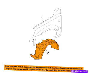 Fender Liner Splash KIA OEM�\�����g - �t�����g�t�F���_�[���C�i�[�C���i�[�X�v���b�V���V�[���h�K�[�h�E868123E011 KIA OEM Sorento-Front Fender Liner Inner Splash Shield Guard Right 868123E011 �y���s�A���i�z