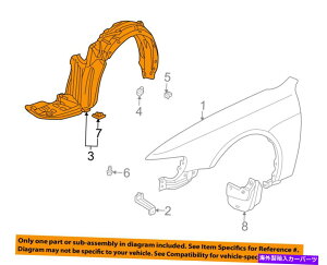 Fender Liner Splash HONDA OEM 98-02AR[hEtgtF_[Ci[XvbVV[h74151S84A00 HONDA OEM 98-02 Accord-Front Fender Liner Splash Shield Left 74151S84A00