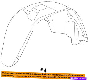 Fender Liner Splash W[vNCX[OEM-tgtF_[Ci[Ci[XvbVV[hK[hE55079292AG Jeep CHRYSLER OEM-Front Fender Liner Inner Splash Shield Guard Right 55079292AG