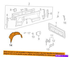 Fender Liner Splash TOYOTA OEM 95����04�^�R�}�x�b�h�E���A�t�F���_�[���C�i�[�X�v���b�V���V�[���h��6563804020 TOYOTA OEM 95-04 Tacoma Bed-Rear-Fender Liner Splash Shield Left 6563804020 �y���s�A���i�z