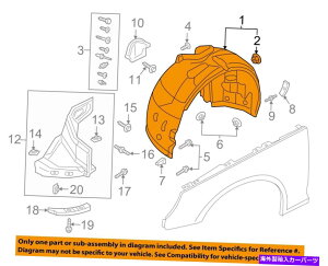 Fender Liner Splash AUDI OEM 17-18 A4-tgtF_[Ci[XvbVV[h8W0821171A AUDI OEM 17-18 A4-Front Fender Liner Splash Shield Left 8W0821171A