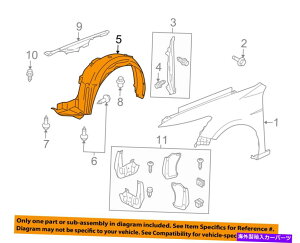 Fender Liner Splash HONDA OEM 10-12AR[hEtgtF_[Ci[XvbVV[h74150TA5A00 HONDA OEM 10-12 Accord-Front Fender Liner Splash Shield Left 74150TA5A00