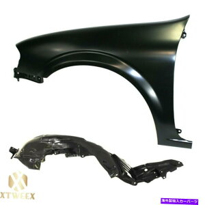 Fender Liner Splash 00-01���Y�}�L�V�}���u�h���C�o�[�T�C�h�t�F���_�[+�X�v���b�V���V�[���h���C�i�[�R���{�Z�b�g Left Driver Side Fender+Splash Shield Liner Combo Set For 00-01 Nissan Maxima �y���s�A���i�z
