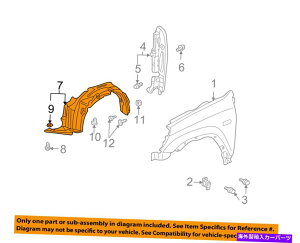 Fender Liner Splash HONDA OEM 05-06 CR-V-tgtF_[Ci[XvbVV[h74150S9A010 HONDA OEM 05-06 CR-V-Front Fender Liner Splash Shield Left 74150S9A010