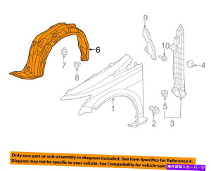 Fender Liner Splash HONDA OEM 2012VrbNEtgtF_[Ci[XvbVV[hE74101TR3A10 HONDA OEM 2012 Civic-Front Fender Liner Splash Shield Right 74101TR3A10