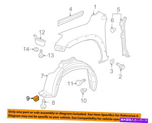 Fender Liner Splash TOYOTA OEM-tF_[Ci[XvbVV[hvbVNbveCi[uChxbg9046705114 TOYOTA OEM-Fender Liner Splash Shield Push Clip Retainer Blind Rivet 9046705114